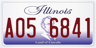 IL license plate A056841