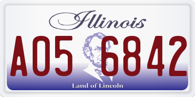 IL license plate A056842