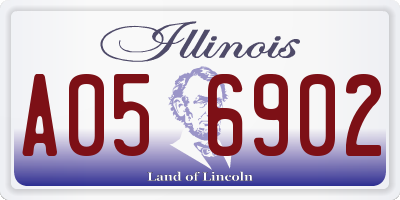 IL license plate A056902