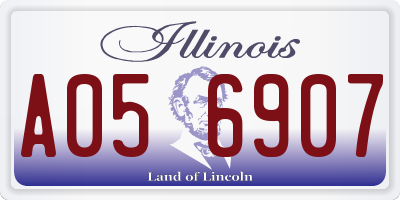 IL license plate A056907