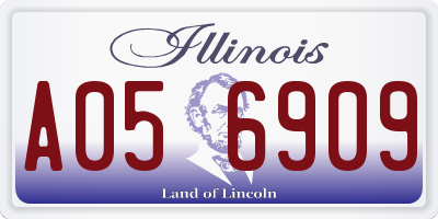 IL license plate A056909