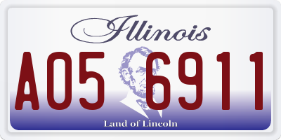 IL license plate A056911