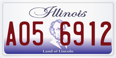 IL license plate A056912