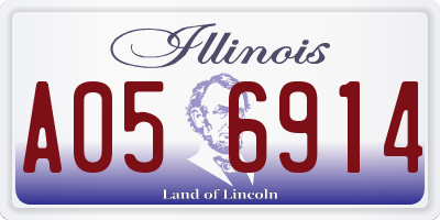 IL license plate A056914