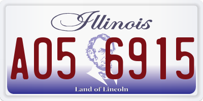 IL license plate A056915