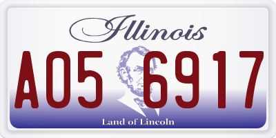 IL license plate A056917