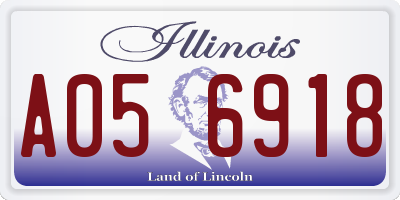 IL license plate A056918