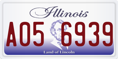 IL license plate A056939