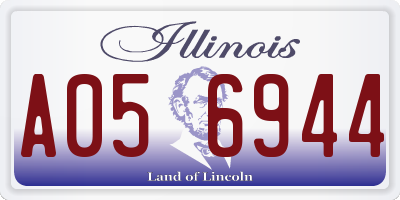 IL license plate A056944