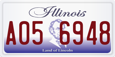 IL license plate A056948