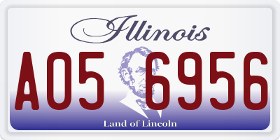 IL license plate A056956