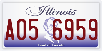 IL license plate A056959
