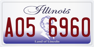 IL license plate A056960