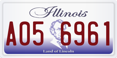IL license plate A056961