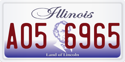 IL license plate A056965