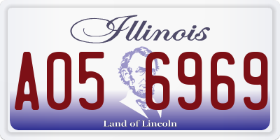 IL license plate A056969