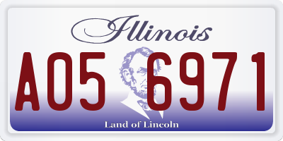 IL license plate A056971