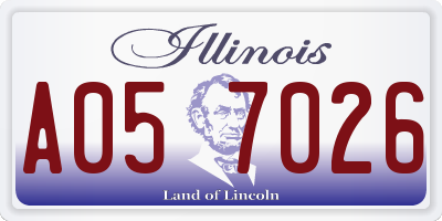 IL license plate A057026