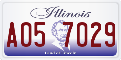 IL license plate A057029