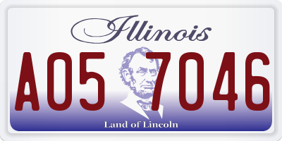 IL license plate A057046