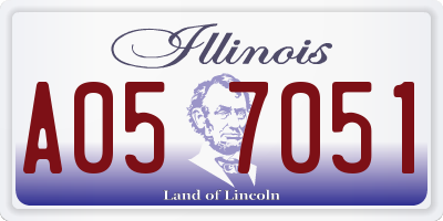 IL license plate A057051