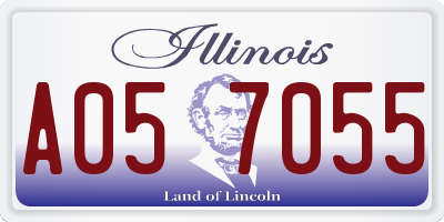 IL license plate A057055