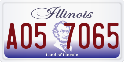 IL license plate A057065