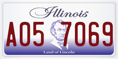 IL license plate A057069
