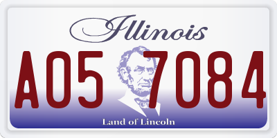 IL license plate A057084