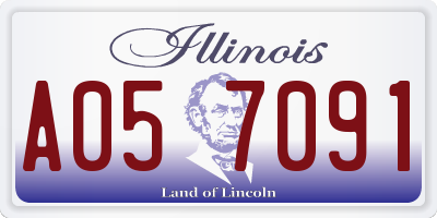 IL license plate A057091