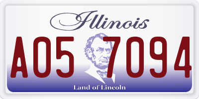 IL license plate A057094