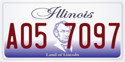 IL license plate A057097