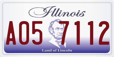 IL license plate A057112