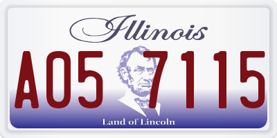 IL license plate A057115