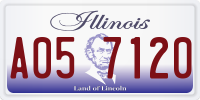 IL license plate A057120