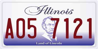 IL license plate A057121