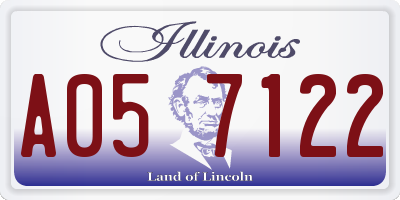 IL license plate A057122