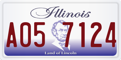 IL license plate A057124