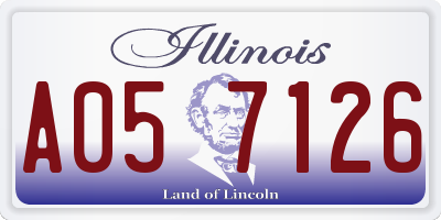 IL license plate A057126
