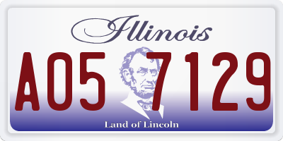 IL license plate A057129