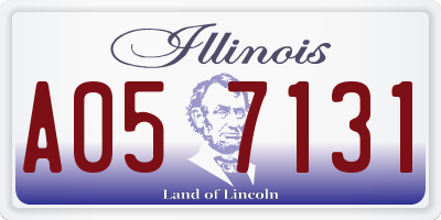 IL license plate A057131