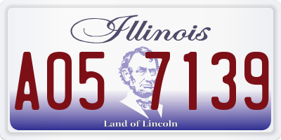 IL license plate A057139