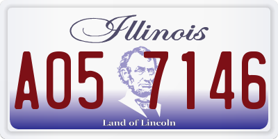 IL license plate A057146