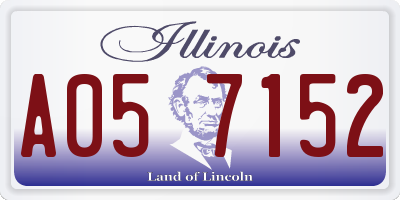 IL license plate A057152