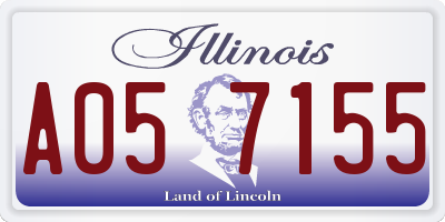 IL license plate A057155