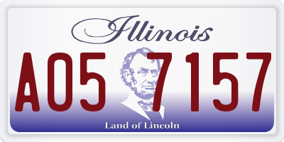 IL license plate A057157
