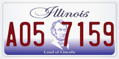 IL license plate A057159
