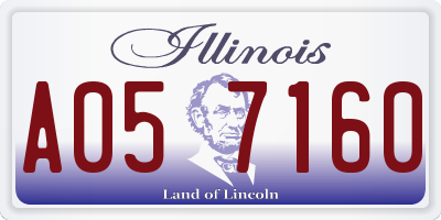 IL license plate A057160