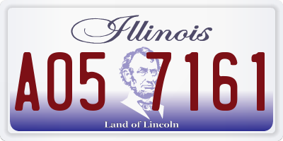 IL license plate A057161