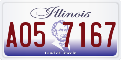 IL license plate A057167
